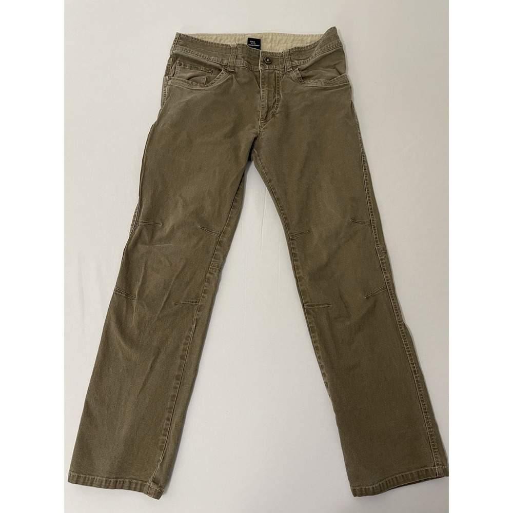 Kuhl Kanvus Jeans 31x28 Straight‎ Beige Tan 5 Pocket Outdoor Hiking Casual Adult